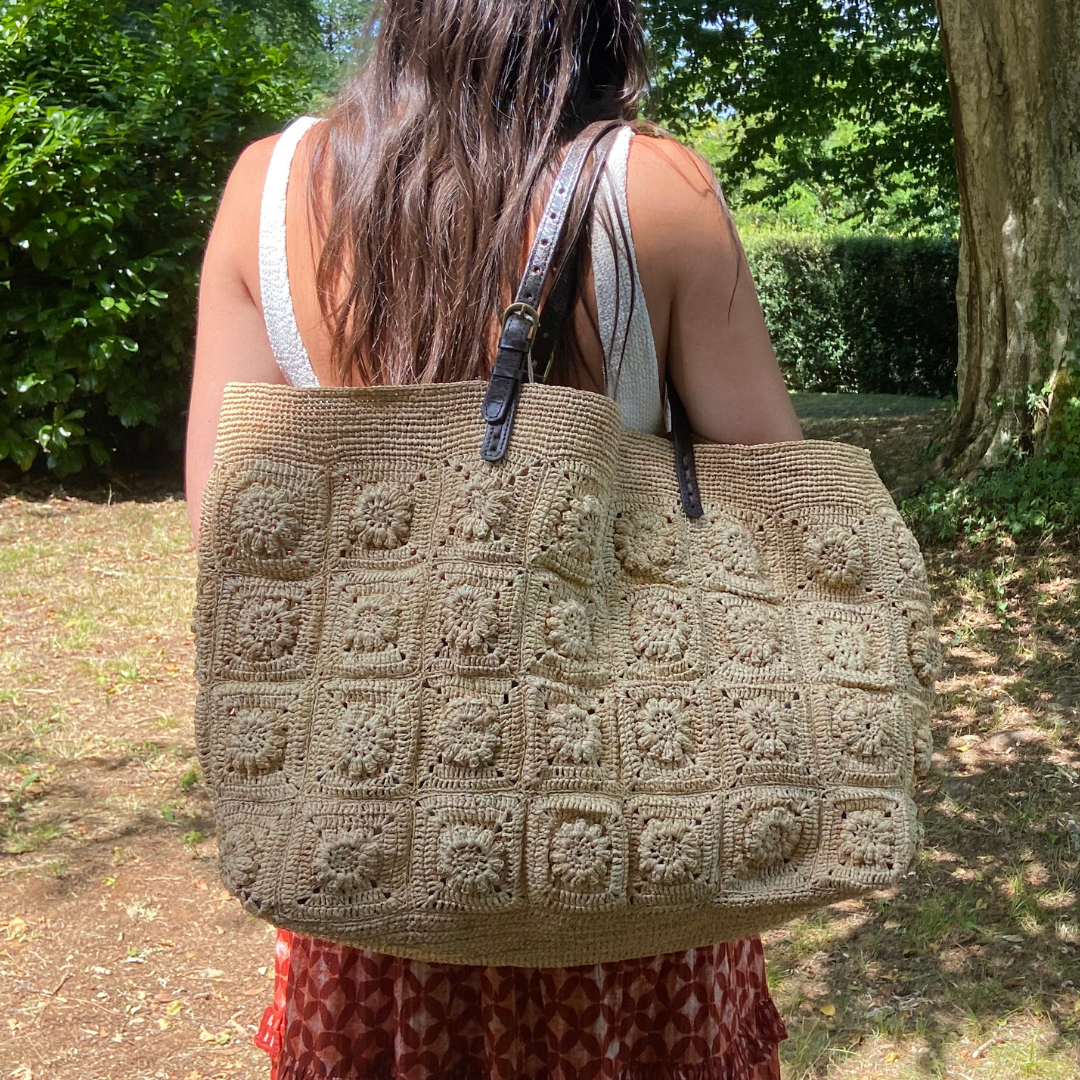 Caba artisanal en raphia Karo La Curieuse Boutique